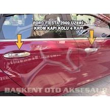 Ford Fiesta Krom Kapı Kolu 4 Kapı 2009-2017 Paslanmaz Çelik