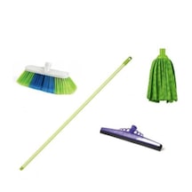 Fırça Çekpas Mop Takımı Saplı Temizlik Seti 6 Parça