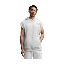 Puma Crew French Terry Erkek Gri Antrenman Sweatshirt 52931304