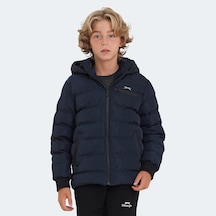 Slazenger CAPTAIN Çocuk Kapüşonlu Şişme Lacivert Mont & Kaban