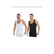 Yıldız 330-331 Erkek Modal Derin Yaka Çok Renkli Atlet 2 Adet 001