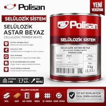 Selülozik Astar Beyaz 3 Kg 2.3 L Yeni Versiyon Yerli Üretim
