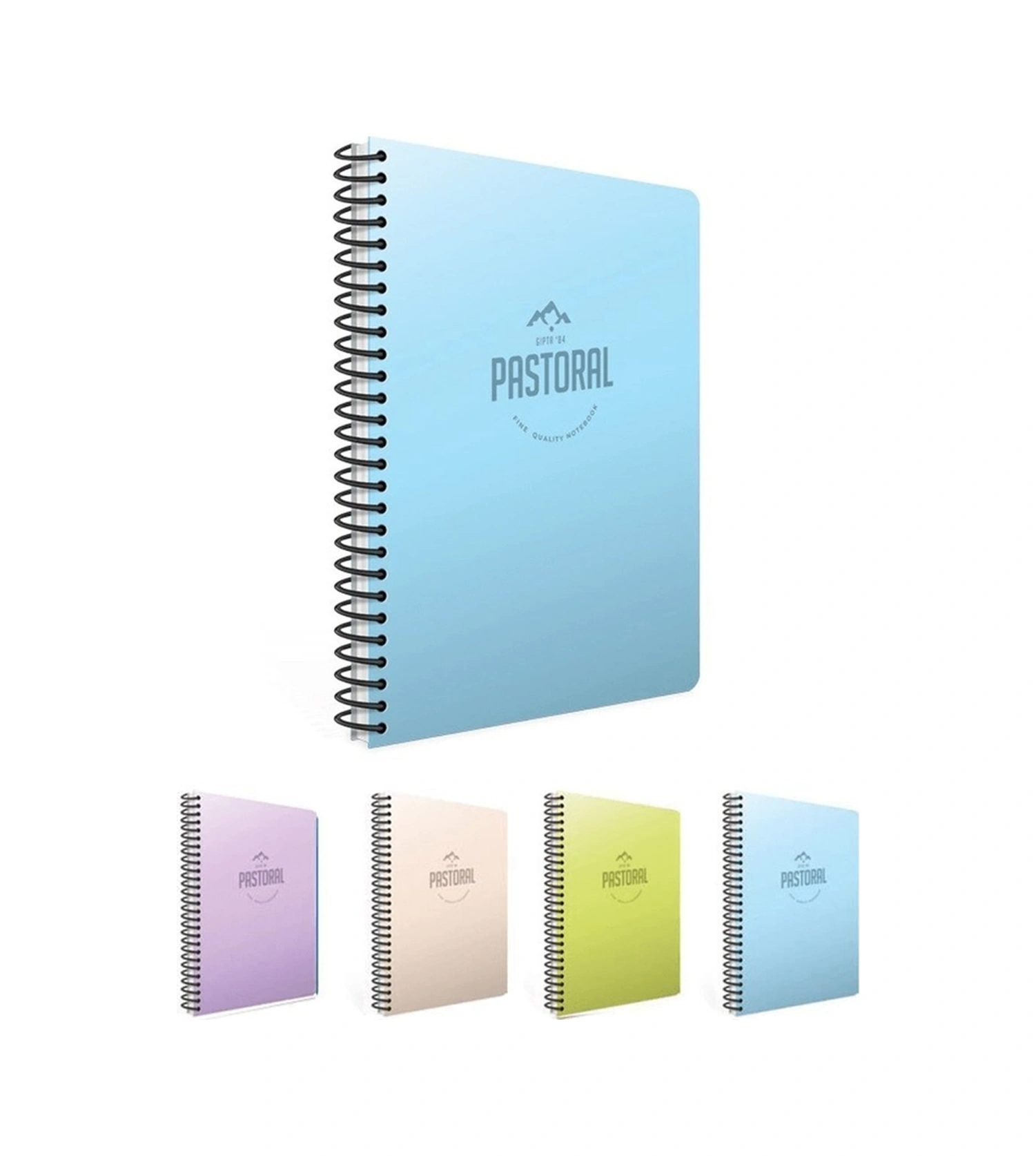 Pastoral 120 Yp. Çizgili Sprialli Plastik Kapak Defter