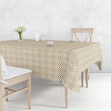 Astarlı Silinebilir Pvc Muşamba Masa Örtüsü Gold
