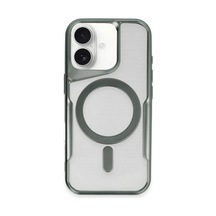 Apple Uyumlu iPhone 16 Plus Kılıf Boyi Magsafe Silikon Kapak - Yeşil 0.2M-Çok Renkli
