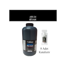 Ambiante Suya Dayanıklı Islak Zemin Boyası Aw-24 Siyah 2 Litre + Katalizör Siyah Siyah