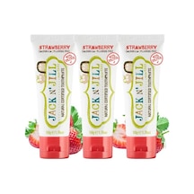 N Jill Doğal Sertifikalı Diş Macunu - Çilek Aromalı 3 Lü Paket 3x50g