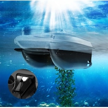 SAZAN YEMLEME (TEKNE VE BOTU)Flytec yeni V030 RC balık yemi teknesi GPS uzaktan kumandalı olta atıcı Siyah