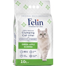 Felin Yeşil Elma Kokulu Topaklaşan Bentonit Kedi Kumu 10 L