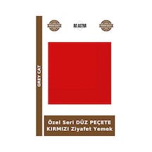 Özel Seri Düz Peçete Kırmızı Ziyafet Yemek