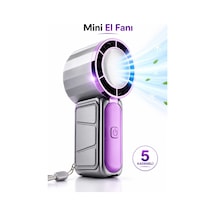 Mini El Fanı Taşınabilir 800mah Usb Sarjlı Soğutucu 5 Kademeli Mini Vanitalatör