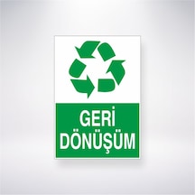 Geri Dönüşüm 21x28 Arkası Yapışkanlı Sticker