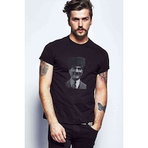 Atatürk Gençliğe Hitabe Baskılı Siyah Erkek Tshirt