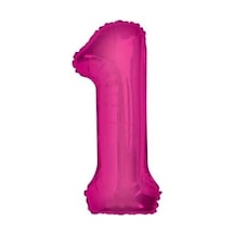 1 Pembe Folyo Balon Pembe