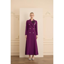 Senna Rose Stone Dress Mürdüm Mürdüm