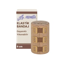 Elastik Bandaj 6cm, 4 Klipsli 4,5 Metreye Kadar Uzar, Spor Ve Günlük Kullanım