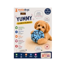 Mata Dogs Yummy Sesli, Kumaş Nakışlı Peluş Yavru Köpek Oyuncağı 13 Cm