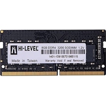 Hı-level 8gb Ddr4 3200mhz Notebook Ram Hlv-sopc25600d4/8g 1.2v