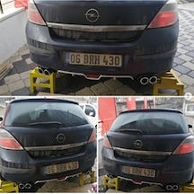 İtibar Opel Astra H 4 Çıkışlı Egzoz Görünümlü Arka Tampon Ek'i Di