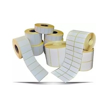 40X100 Barkod Etiketi Eko Termal  1 Adet400 Sarım 40x100