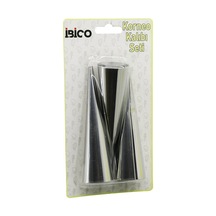 3pcs Metal Korneo Kalıp - Pasta Dekorasyon Aparatı Çap:3.4cm X Uzunluk:12cm Brkt-921602 5570 Çok Renkli