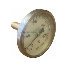 Çap 63 MM 200 Derecec 5 Cm Arkadan Çıkışlı Bi-metal Termometre Pakkens