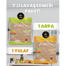 2'li Paket 1 Paket Ekşi Hamurlu Yulaf Lavaş Ekmeği - 1 Paket Ekşi Hamurlu Arpa Lavaş Ekmeği