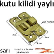 Altın Sarı Kutu Kilidi Gold Dekoratif Klips Sandık Kilidi Hobi Ki