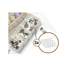 Flosoft 3’lü 5 Bölmeli Organizer Geniş Set Beyaz