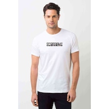 Scorpions Baskılı Beyaz Erkek Tshirt (528961997)