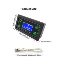 Novahub Zfx-wt01 Wıfı Dijital Termostat K Tipi Termokupl Yüksek Sıcaklık Kontrol Cihazı -99 999