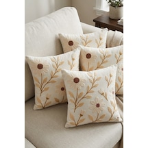 4lü Kırlent Kılıfı, Dijital Baskılı Çift Taraflı Kırlent Kılıfı 45x45cm Kod 77696 Çok Renkli