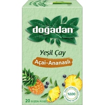 Doğadan Yeşil Çay Açai Ananaslı Bardak Poşet Çay