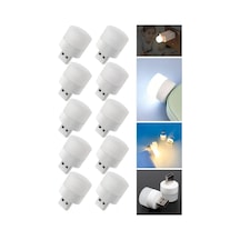 Usb Mini Top Led 10 Lu Aydınlatma Seti Sıcak Renkli Gece Lambası, Enerji Tasarruflu Mikro Led Işıklar