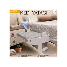 Mobilya Dostu-yer Kaplamaz-kedi Yatağı Askılı Model Gri