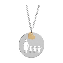 Aile Desenli Gümüş/Altın Kolye 431257736