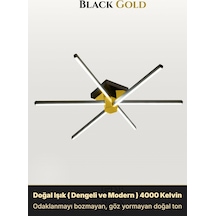 Nova 6 Gold Led Tavan Avize Kumandalı Dim Edilebilir Aşağı Işık Diğer