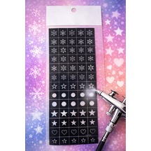 Pro Art Airbrush Nail Stencil Series No:05
