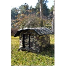 Isı Ve Yağmur Korumalı Kamuflaj Desen Kedi Evi