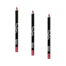 Lipliner Suya Dayanıklı Dudak Kalemi, Pembe 3 Paketi 0