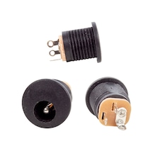 Yuvarlak Somunlu Şase 2.1mm Adaptör Fişi Ic-257