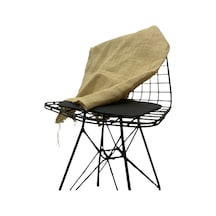 Natural Hasır Jüt Kumaş, 10 Luk Kanaviçe Dekoratif Taba Rengi 100x100 Cm Kumaş Kahve Rengi Taba Kahve Rengi Taba