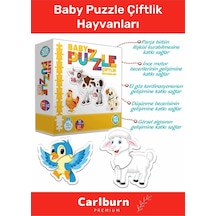 Özel Üretim Zeka Geliştirici Eğitici Çocuk El Göz Koordinasyonu Baby Puzzle Çiftlik Hayvanları