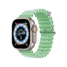 Watch 44mm Uyumlu Krd-75 Uyumlu Frm Kordon Açık Yeşil