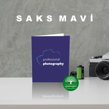 200 Adet Hazır Vesikalık Kabı / Saks Mavi