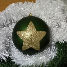 Vıp Deluxe Dev Boyut Top Süs 15 Cm Yeşil Top Süsler Dev Yılbaşı Ağacı Süsleri Noel Ağacı Süsleri