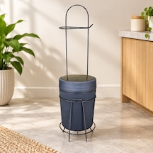 Standlı Wc Çöp Kovası Beyaz - Çok Renkli
