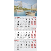2026 Yılı Gemici Takvimi-yağlı Tablo Gemi