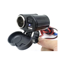Motosiklet Çakmaklık/usb Şarj Soketi 12v Su Geçirmez Standart