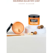 Arındırıcı Pürüzsüzleştirici Vücut Peelingi Kundal Macadamia & Sugar Body Scrub 550g Cherry Blossom